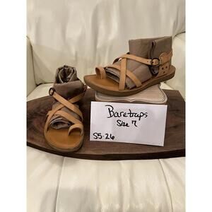 Baretraps Comfort Sandals Womens Size 7 Brown Strappy Adjustable Casual